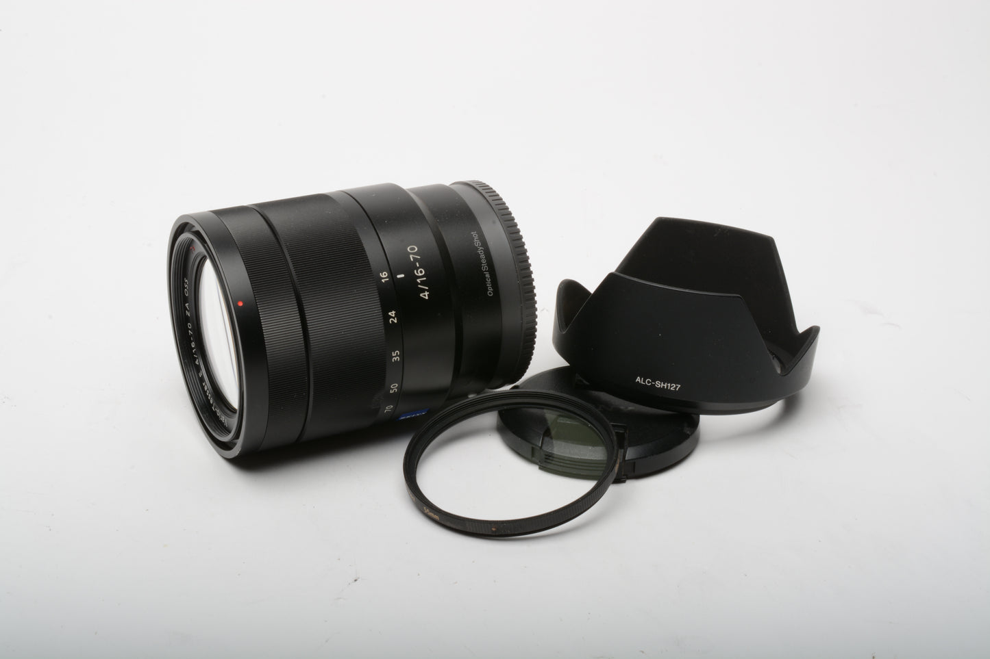 Sony 16-70mm f4 ZA OSS E-Mount (for APS-C) Vario-Tessar T* SEL1670Z + Hood