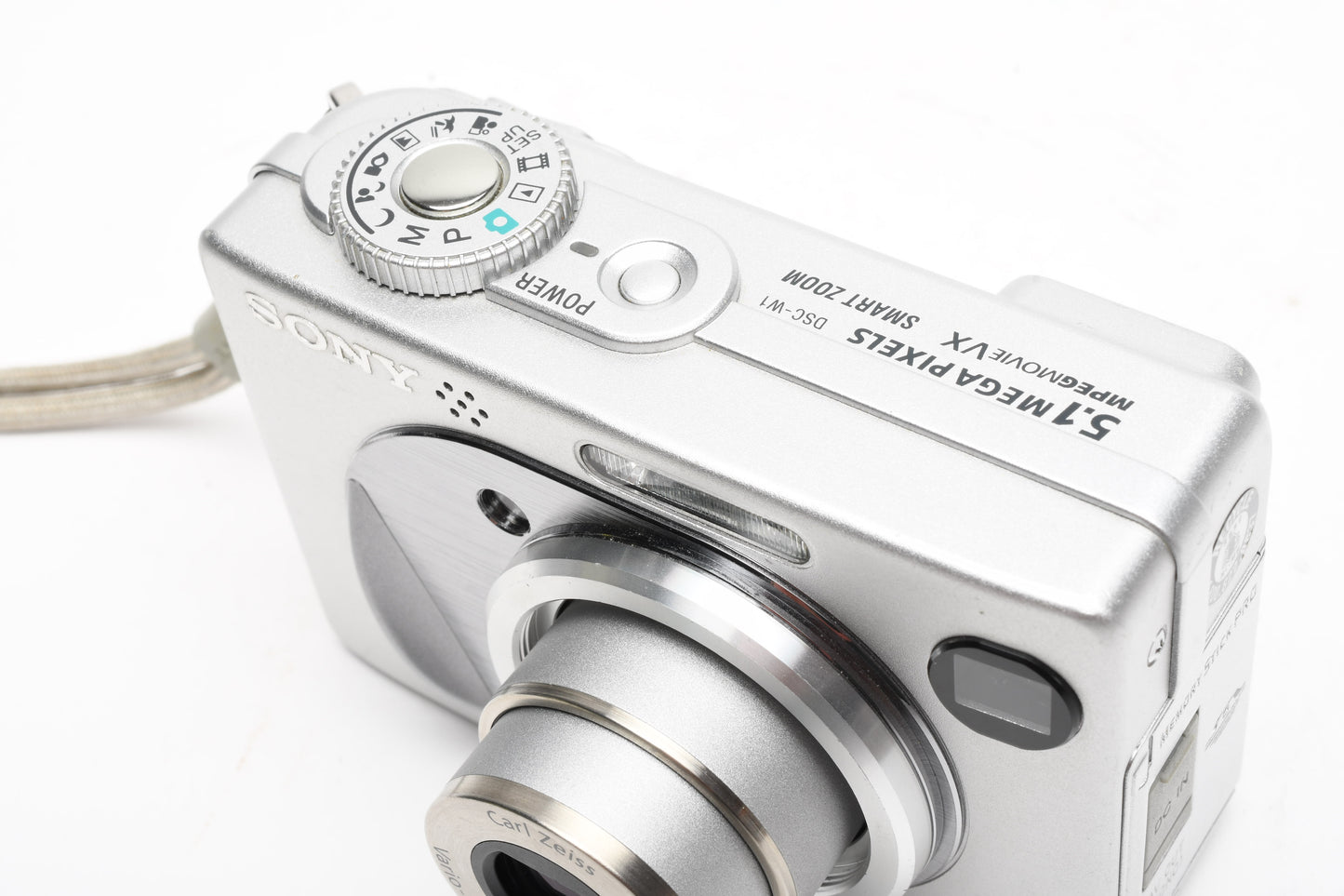 Sony DSC-W1 5.1MP Digital Point&Shoot camera, Zeiss lens, Card, Tested, Great