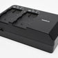 Canon CG-A10 dual battery charger w/ 2X BP-A30 batteries + power cord, great
