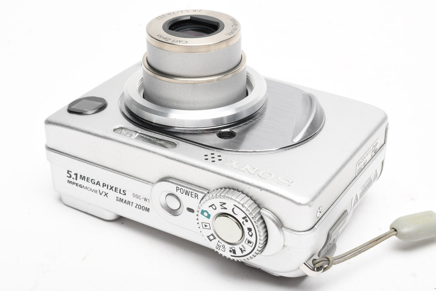 Sony DSC-W1 5.1MP Digital Point&Shoot camera, Zeiss lens, Card, Tested, Great