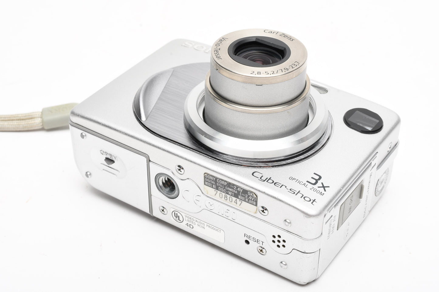 Sony DSC-W1 5.1MP Digital Point&Shoot camera, Zeiss lens, Card, Tested, Great