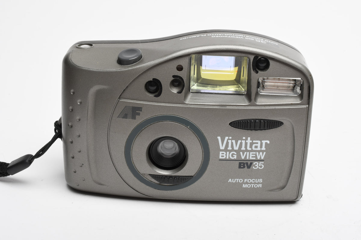 Vivitar Big View BV35 35mm Point&Shoot Camera w/wrist strap, Tested
