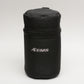 EMS padded lens case ~8x4.5" lens case (Black) w/Velcro belt back