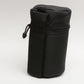 EMS padded lens case ~8x4.5" lens case (Black) w/Velcro belt back