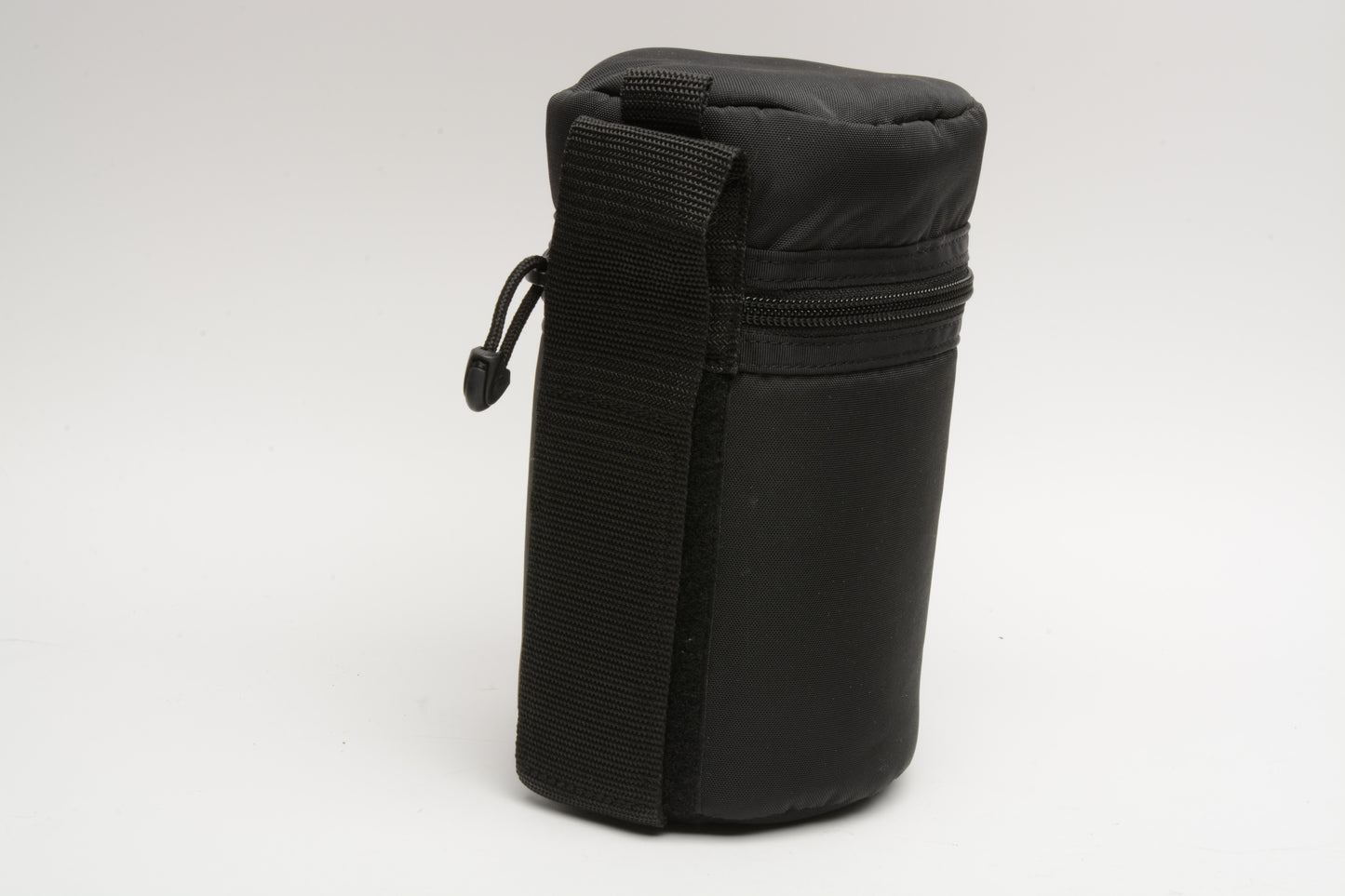 EMS padded lens case ~8x4.5" lens case (Black) w/Velcro belt back