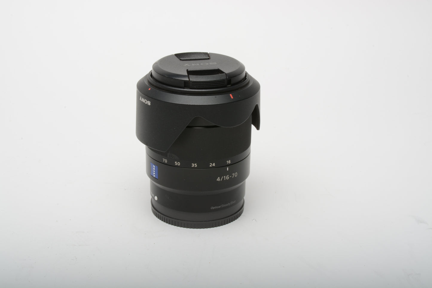 Sony 16-70mm f4 ZA OSS E-Mount (for APS-C) Vario-Tessar T* SEL1670Z + Hood