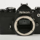 Nikon FE black 35mm Body, New seals, strap, very nice & clean