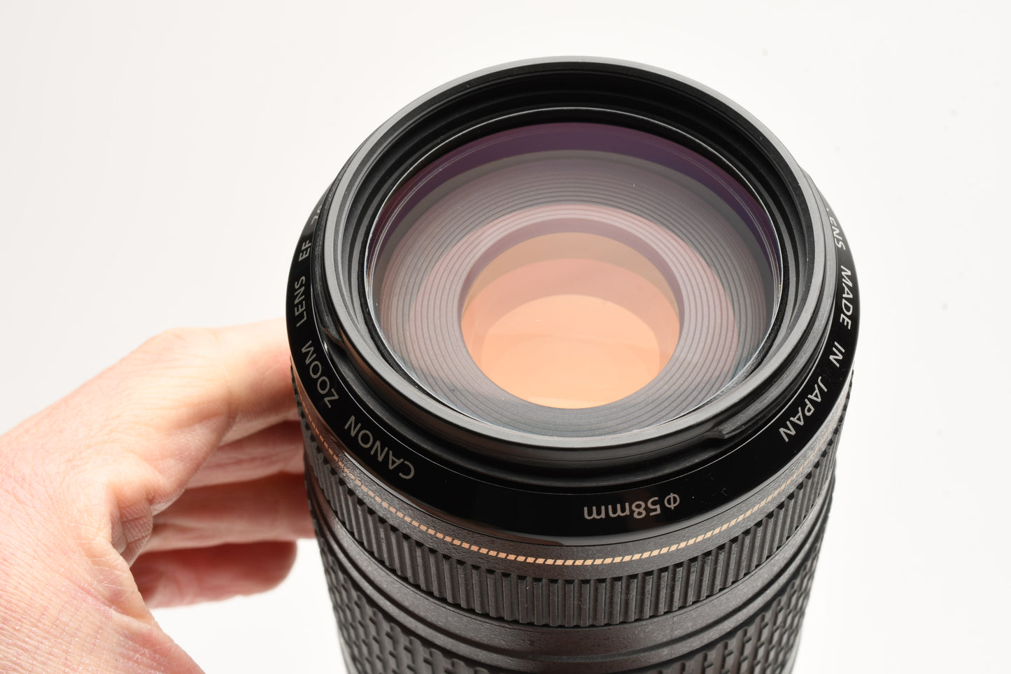 Canon EF 70-300mm f4-5.6 IS USM zoom lens, caps, hood, light use, great!