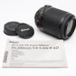 Nikon AF-S Nikkor 55-200mm f4-5.6G ED VR zoom lens, caps + manual