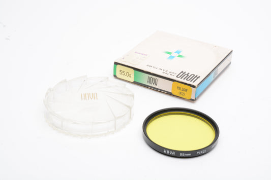 Hoya 55mm K2 Yellow filter, clean in jewel case and box