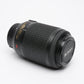 Nikon AF-S Nikkor 55-200mm f4-5.6G ED VR zoom lens, caps + manual