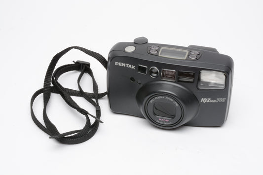 Pentax IQZoom 140 QD 35mm Point&Shoot Camera w/38-140mm zoom, tested, nice