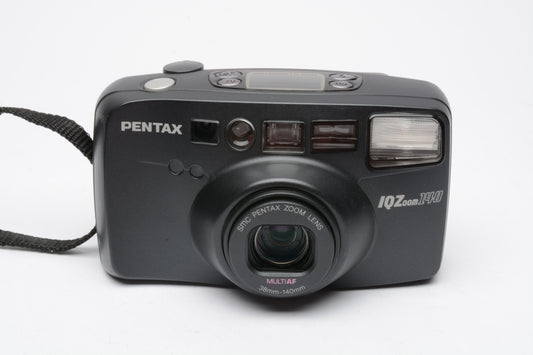 Pentax IQZoom 140 QD 35mm Point&Shoot Camera w/38-140mm zoom, tested, nice