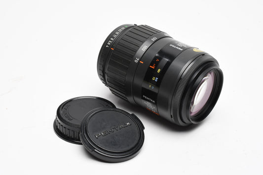 Pentax Takumar-F 70-210mm f4-5.6 AF zoom lens, caps, nice