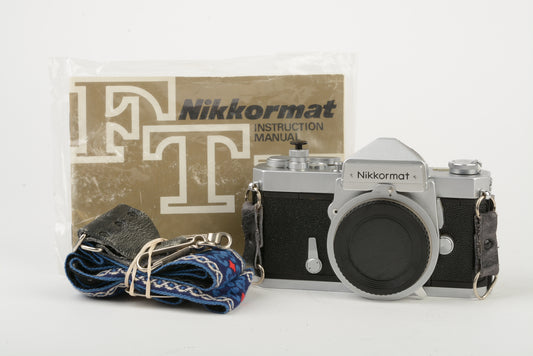 Nikon Nikkormat FTN 35mm SLR Body, New Seals!  Manual, Nice & clean, accurate