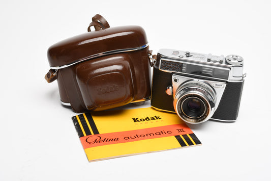 Kodak Retina Automatic III 35mm rangefinder w/Xenar 45mm f2.8 *Needs CLA