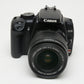 Canon Rebel XTi Black DSLR w/18-55mm f3.5-5.6 IS, batt, charger, 4GB CF, Tested