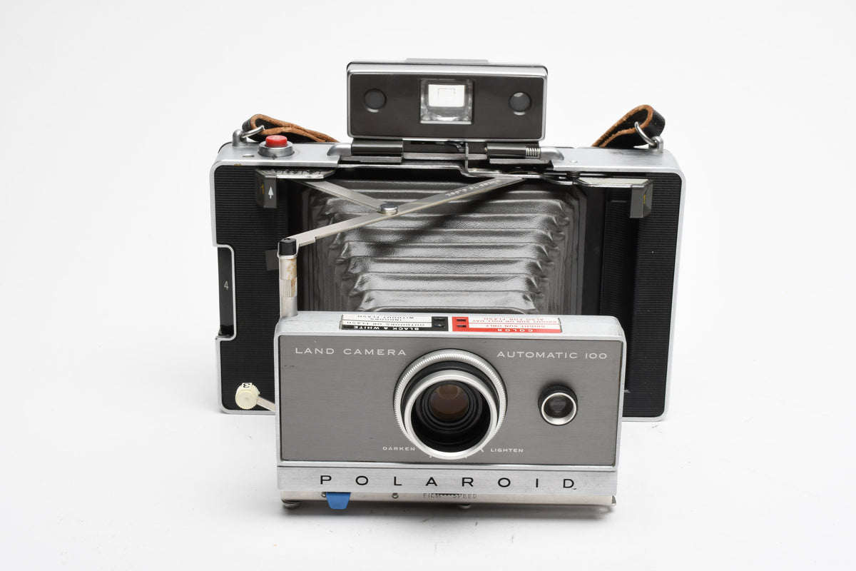 Polaroid Automatic 100 Instant camera w/strap