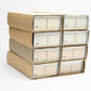 8X Leica Leitz straight slide trays holds 100 35mm slides (2x 50 slot trays per box, 8 boxes)