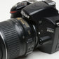 Nikon D3200 DSLR w/18-55mm f3.5-5.6G VR zoom, batt+charger+strap+manual 34K Acts