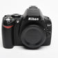 Nikon D40 DSLR body, batt+charger, ONLY 693 Acts!! Great