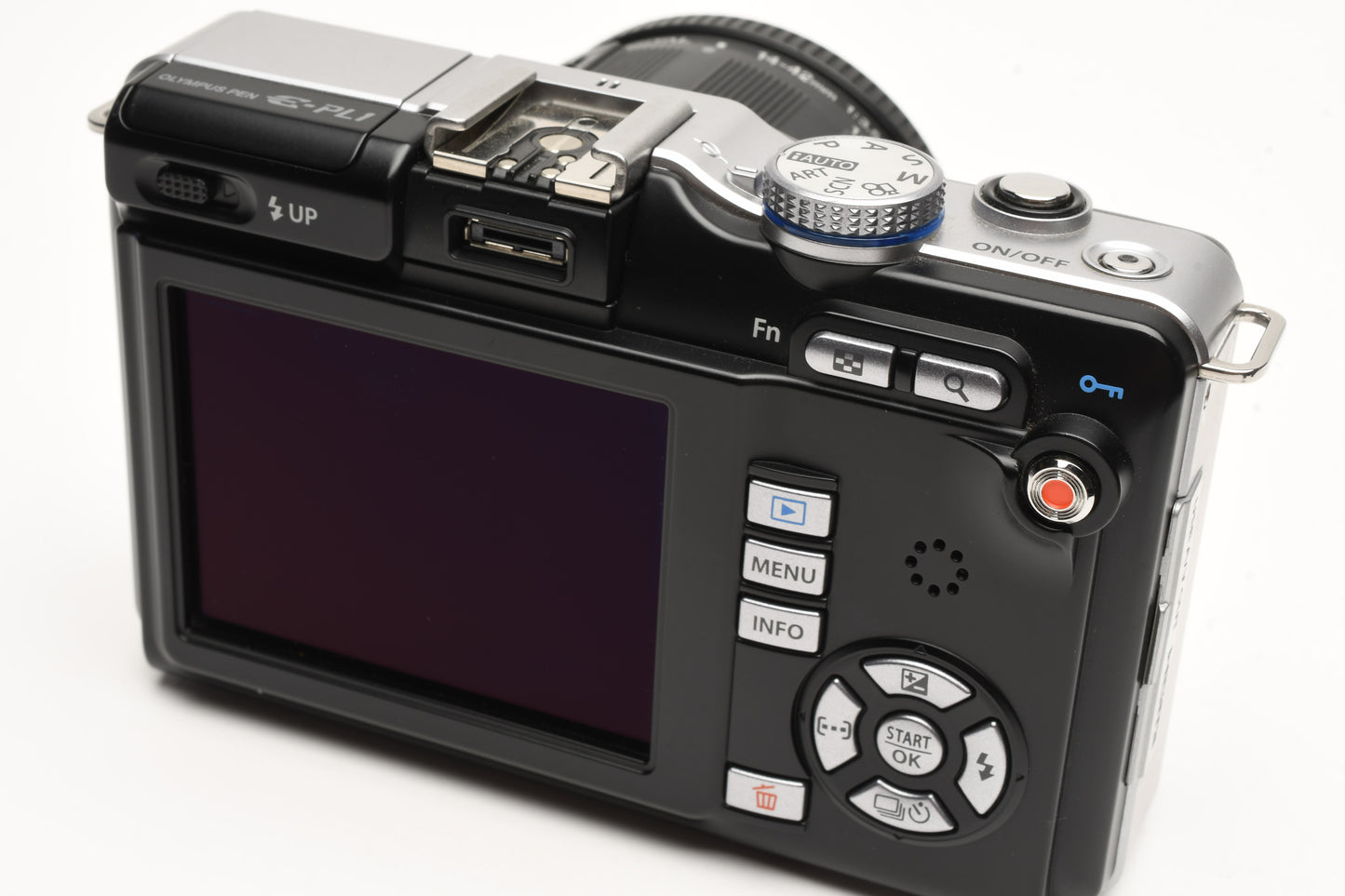 Olympus E-PL1 double zoom w/14-42mm, 40-150mm, VF-2, Mint-, Boxed