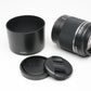 Sony AF 55-200mm f4-5.6 DT SAM V2 lens, caps, hood, Mint