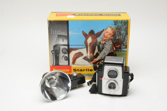 Kodak Brownie Starflex Camera Outfit #25L in box + bulb