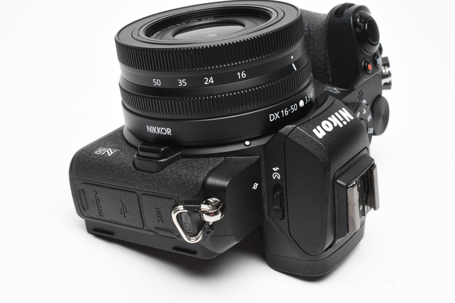 Nikon Z50 Mirrorless w/16-50mm f3.5-6.3 DX zoom, 2batts, charger, 4239 Acts!
