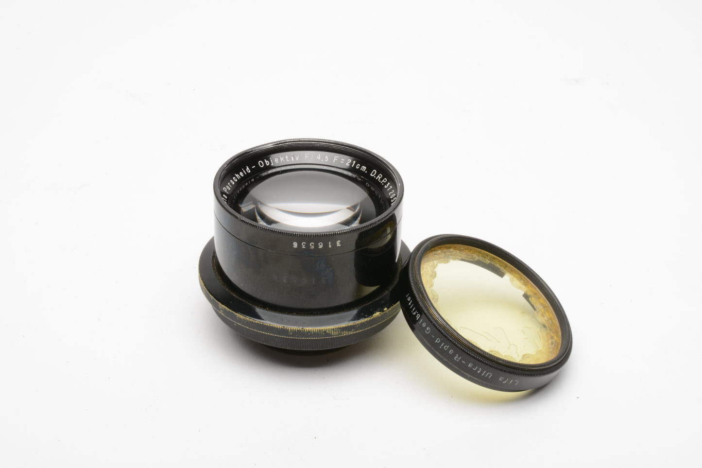 Emil Busch Nicola-Perscheid 21cm f4.5 lens very rare! *Read