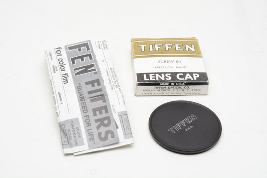 Tiffen 55mm screw-in lens cap - metal - New