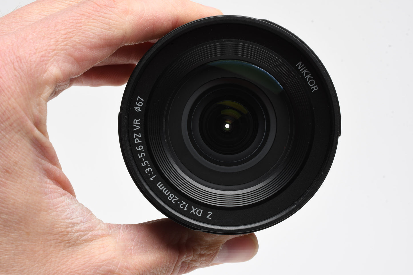 Nikon Nikkor DX 12-28mm f3.5-5.6 PZ zoom lens, Hood, Caps, Mint-