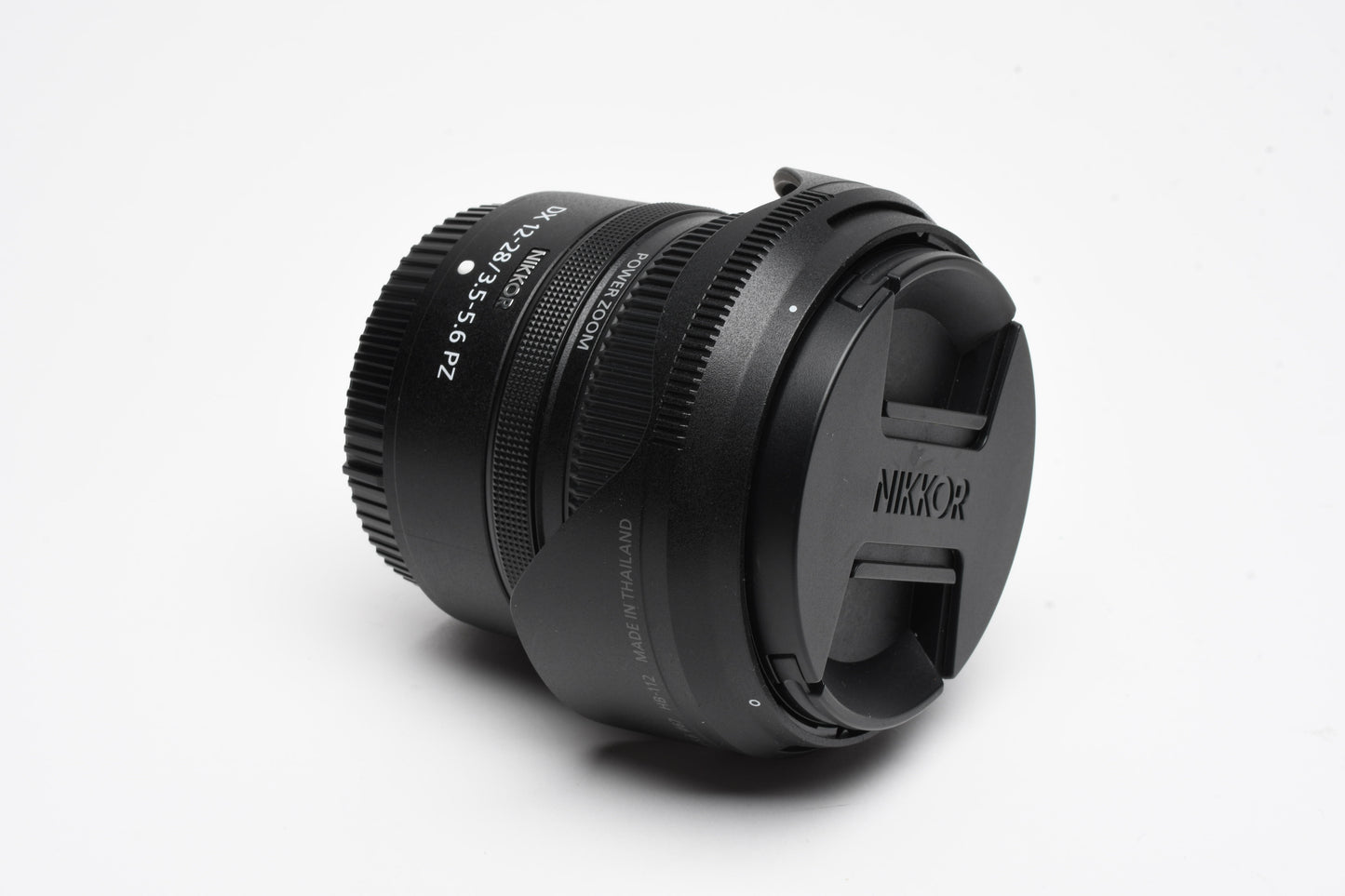 Nikon Nikkor DX 12-28mm f3.5-5.6 PZ zoom lens, Hood, Caps, Mint-