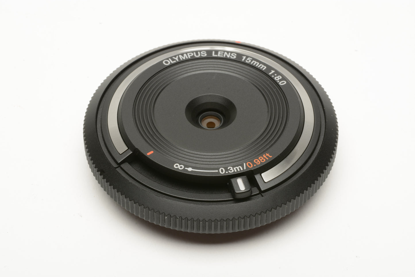 Olympus 15mm f8 Pancake lens, Boxed