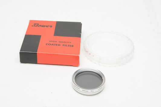 Bower 34mm Polarizing filter, NIB