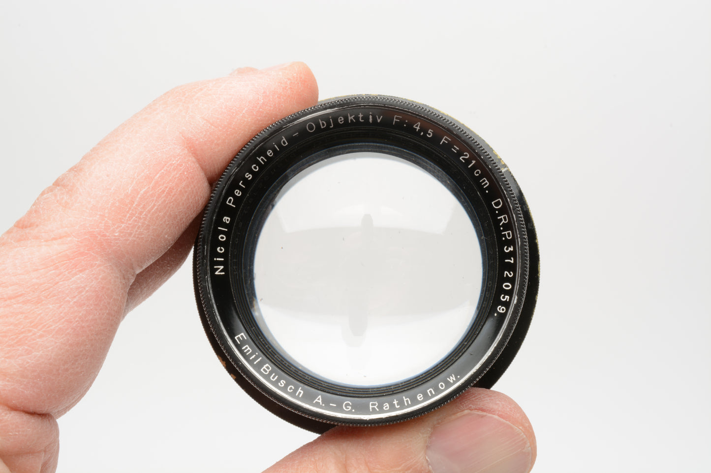 Emil Busch Nicola-Perscheid 21cm f4.5 lens very rare! *Read