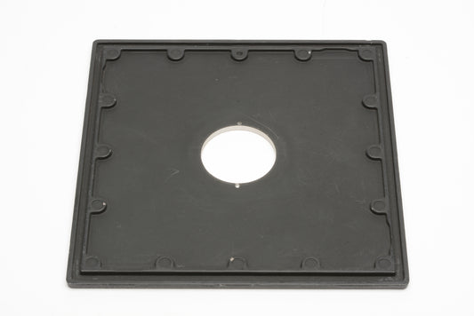 Sinar 4x5 lens board w/Copal 0 34mm opening, Genuine Sinar, Clean