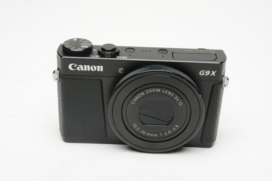 Canon Powershot G9X 20.2MP Digital Camera (Black) for Parts or Repair