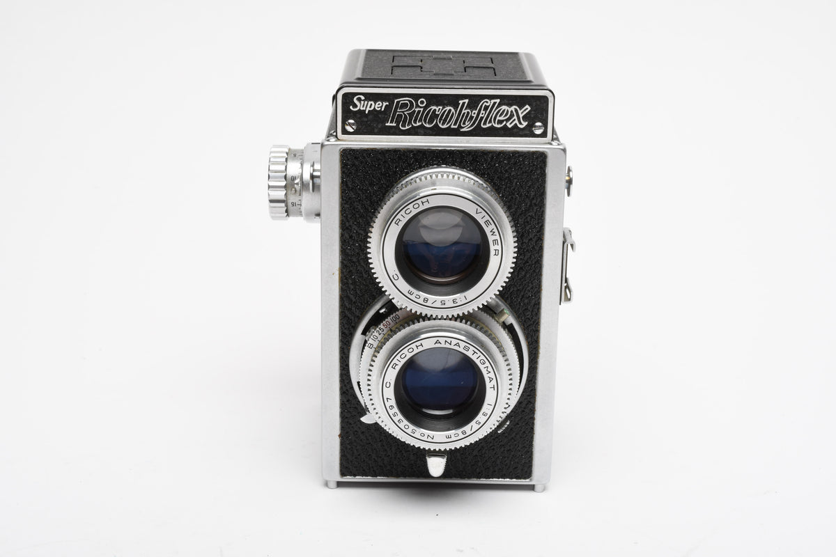 Ricoh Super Ricohflex TLR camera, case+cap, Parts or Repair