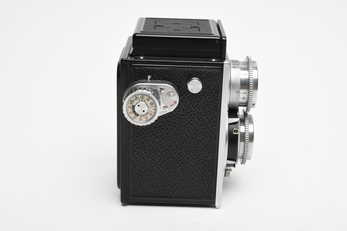Ricoh Super Ricohflex TLR camera, case+cap, Parts or Repair