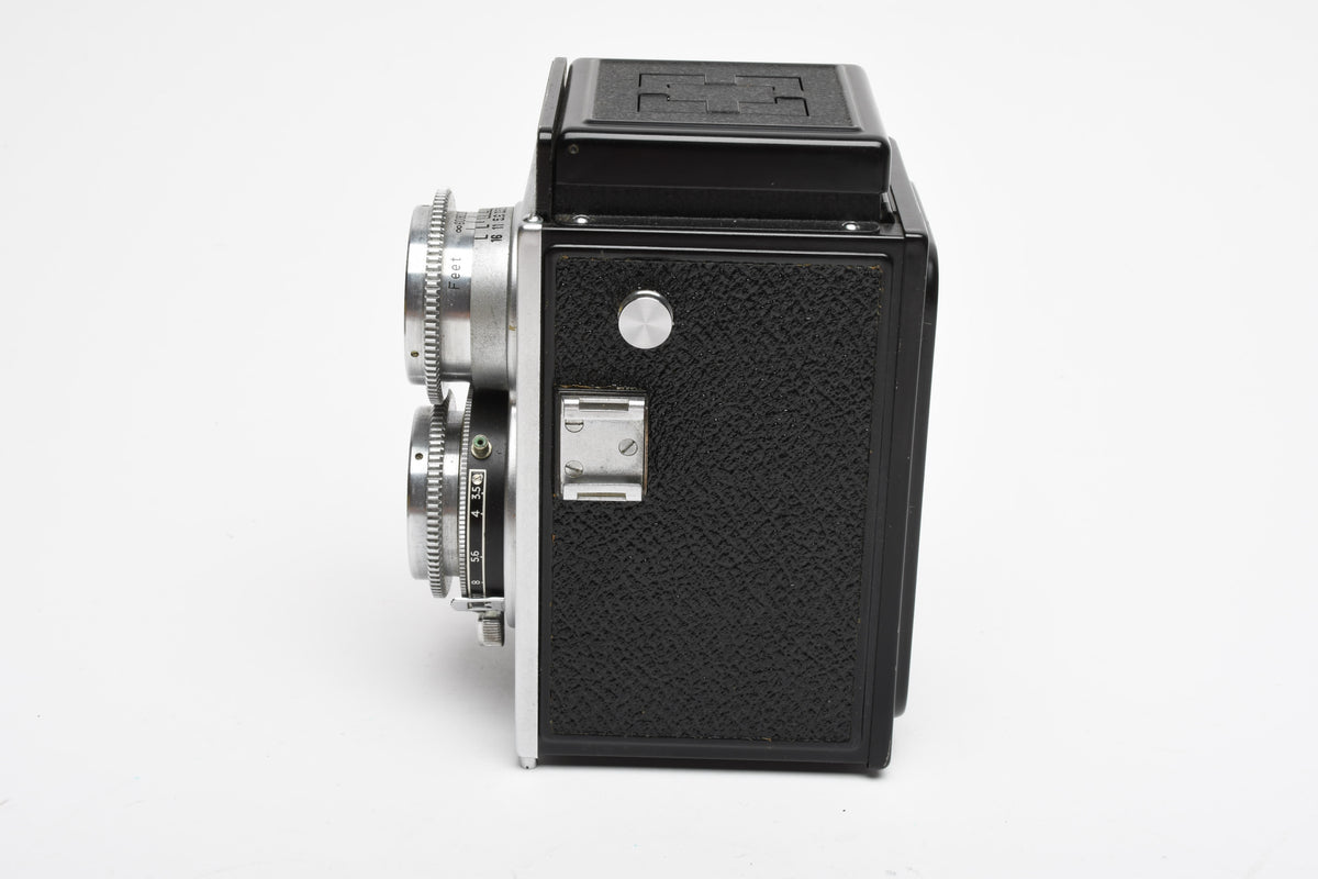 Ricoh Super Ricohflex TLR camera, case+cap, Parts or Repair