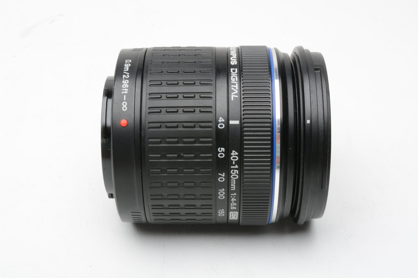 Olympus digital 40-150mm f4-5.6 ED zoom lens for 4/3 mount + UV, Hood