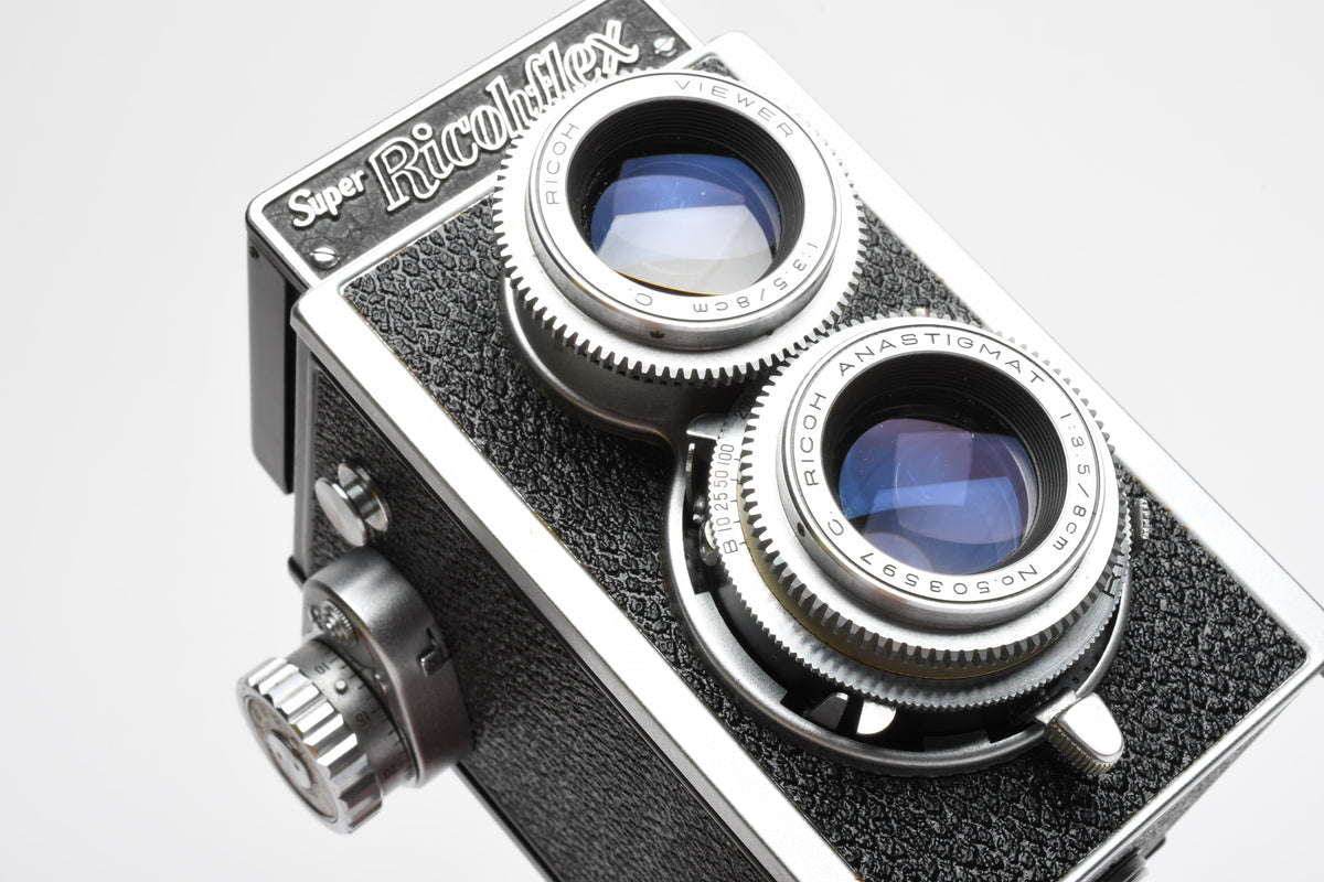 Ricoh Super Ricohflex TLR camera, case+cap, Parts or Repair