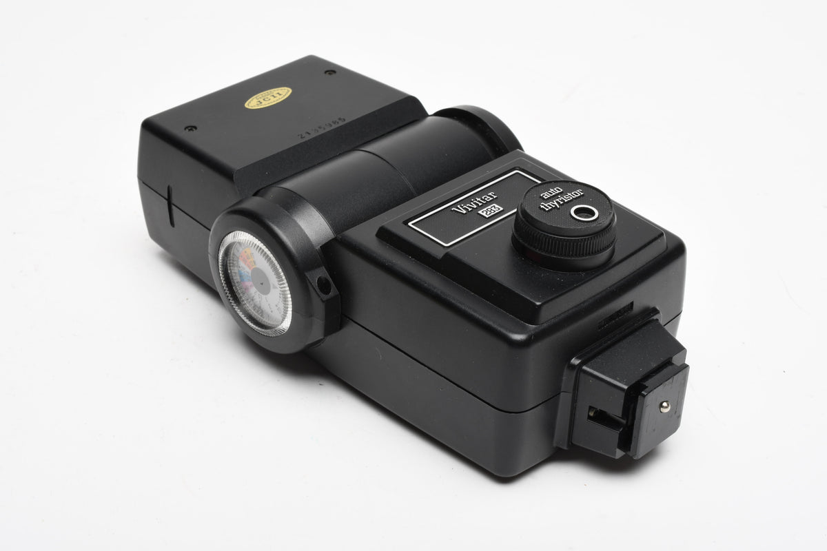Vivitar 283 Auto Thyristor Flash, Sync, Adapter, Clean, tested, Made in Japan, Boxed
