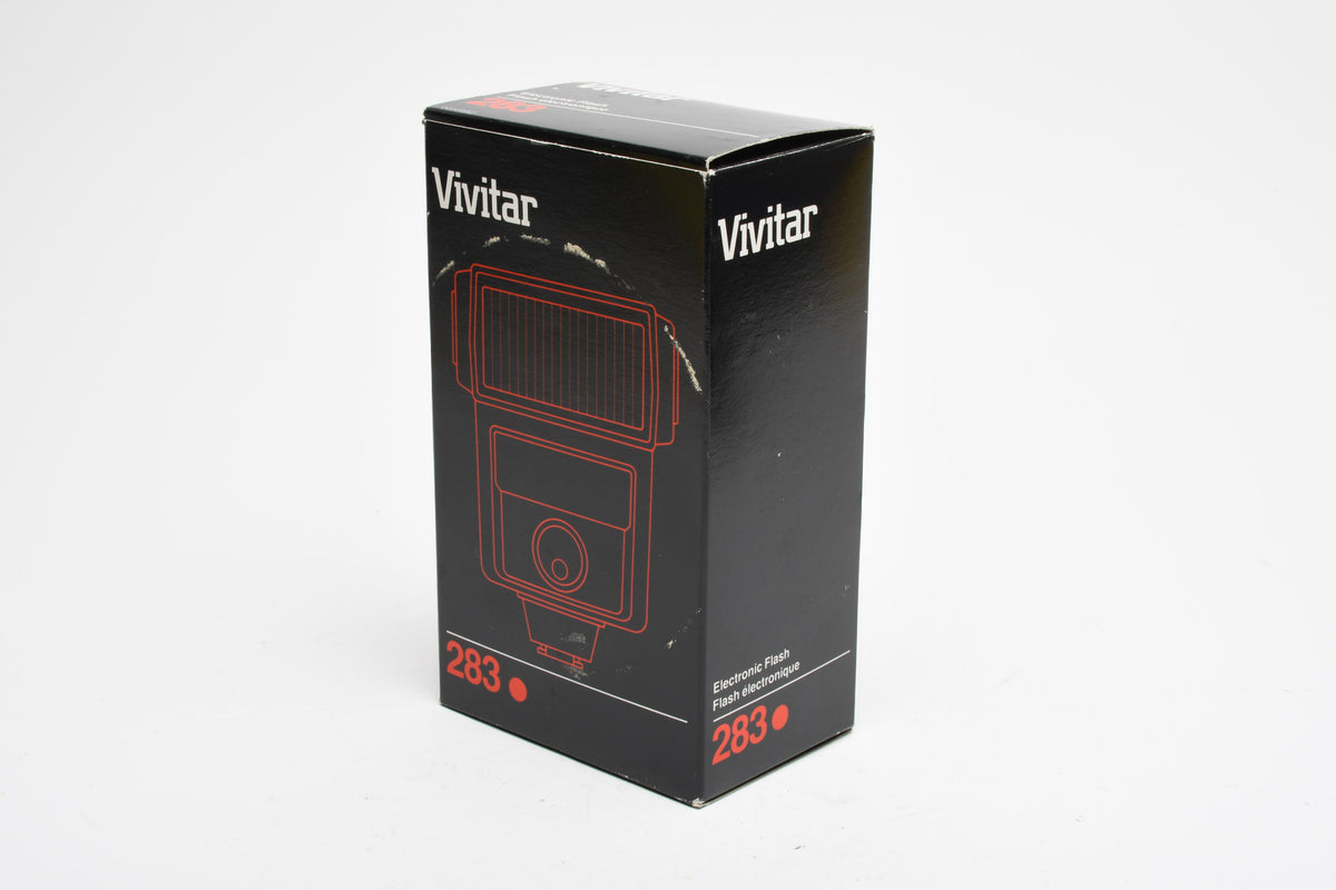 Vivitar 283 Auto Thyristor Flash, Sync, Adapter, Clean, tested, Made in Japan, Boxed