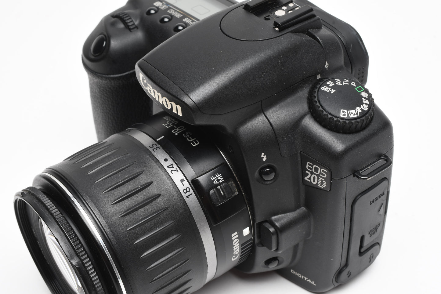 Canon EOS 20D DSLR w/18-55mm f/3.5-5.6 Lens, Batt., charger, +strap
