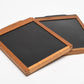 2X 4x5 wood sheet film holder (Brown) Very clean, cracked DS, *Read