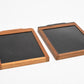 2X 4x5 wood sheet film holder (Brown) Very clean, cracked DS, *Read