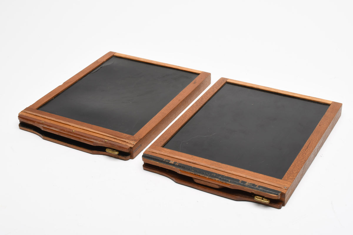 2X 5x7 Unbranded wood sheet film holder (Brown) Very clean, Vintage