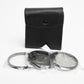 ProOptic 62mm essential filters set of 3:  UV, ND2, CPL, New in case